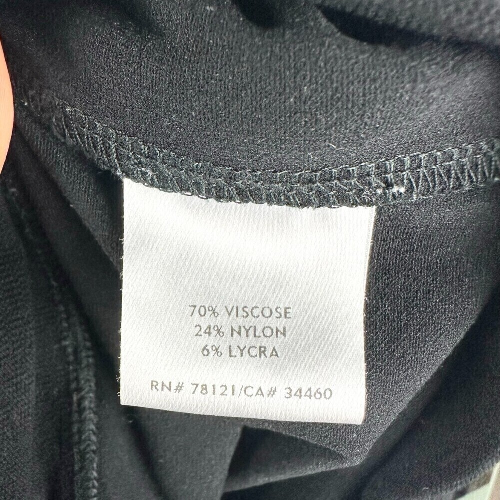 Eileen Fisher System Washable Stretch Crepe Slim Ankle Pant Black Size Small - Picture 8 of 8